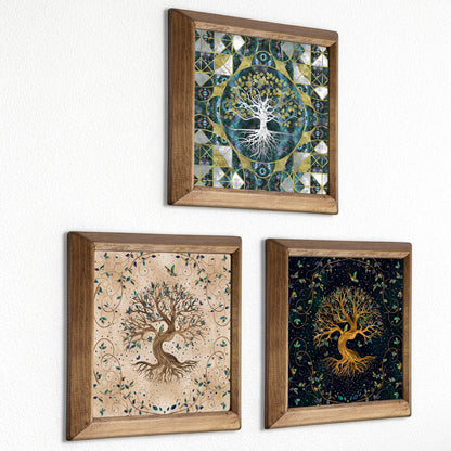 Tree of Life Eternal Roots Trio Stone Wall Art Set
