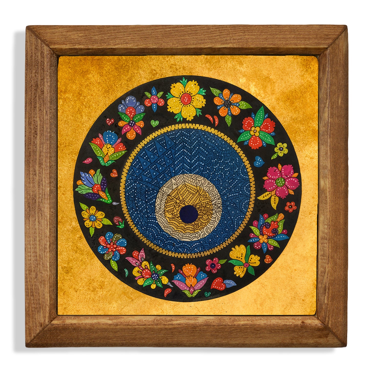 Colourful Evil Eye Stone Wall Art