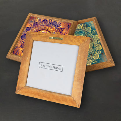 Cosmic Mandala Trio Stone Wall Art Set