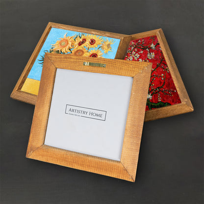 Van Gogh Sunflowers, Fishing Boats & Blossom Trio Stone Wall Art Set