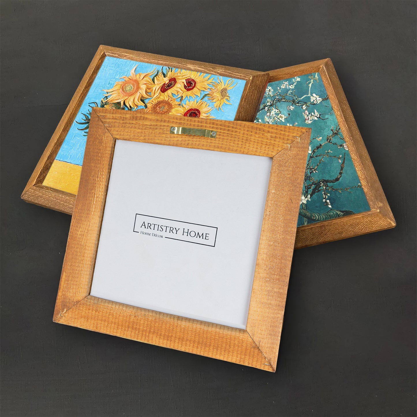 Van Gogh Fishing Boats & Almond Blossom Duo Stone Wall Art Set