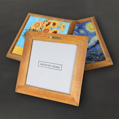 Van Gogh Starry Nights & Sunflowers Trio Stone Wall Art Set