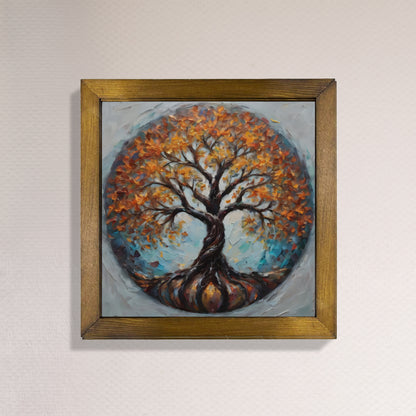 Harmony Tree of Life Kiln Fired Ceramic Tile Wall Art