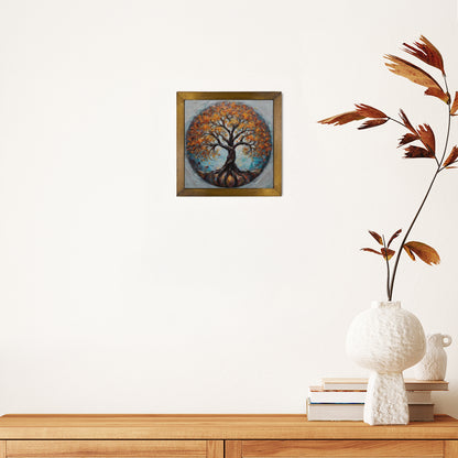 Harmony Tree of Life Kiln Fired Ceramic Tile Wall Art