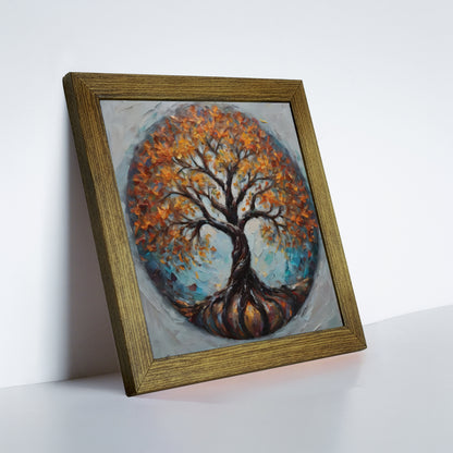 Harmony Tree of Life Kiln Fired Ceramic Tile Wall Art
