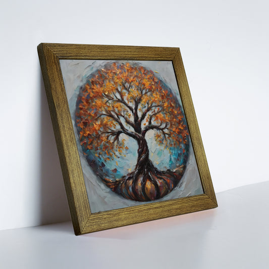 Harmony Tree of Life Kiln Fired Ceramic Tile Wall Art