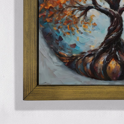 Harmony Tree of Life Kiln Fired Ceramic Tile Wall Art