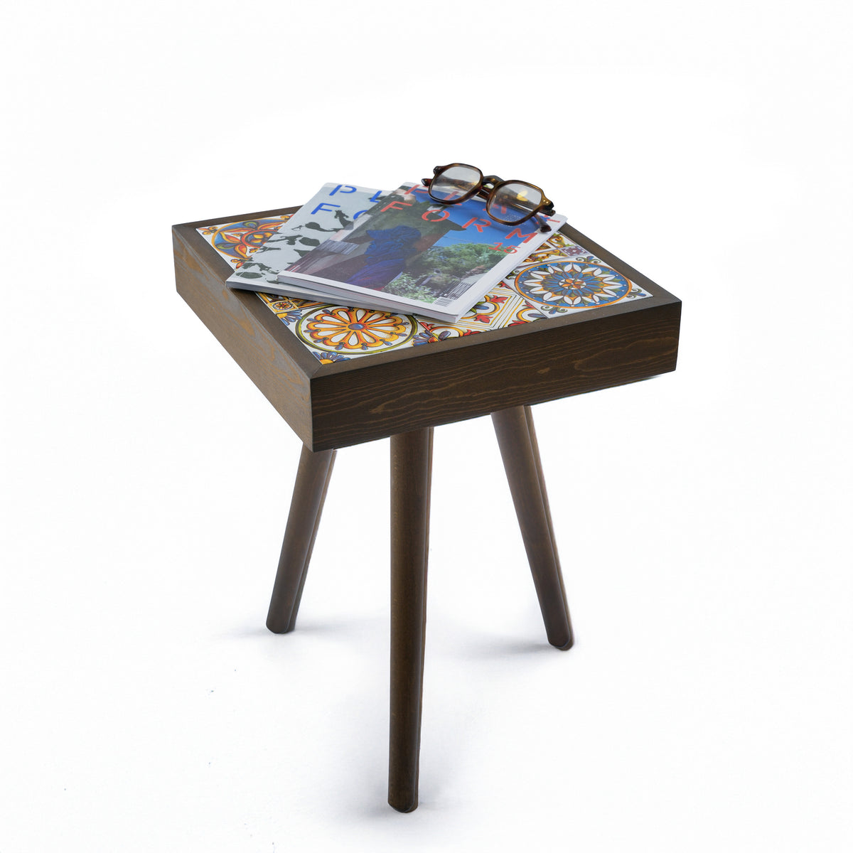 Floral Ceramic Tiles Coffee Table