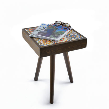 Floral Ceramic Tiles Coffee Table