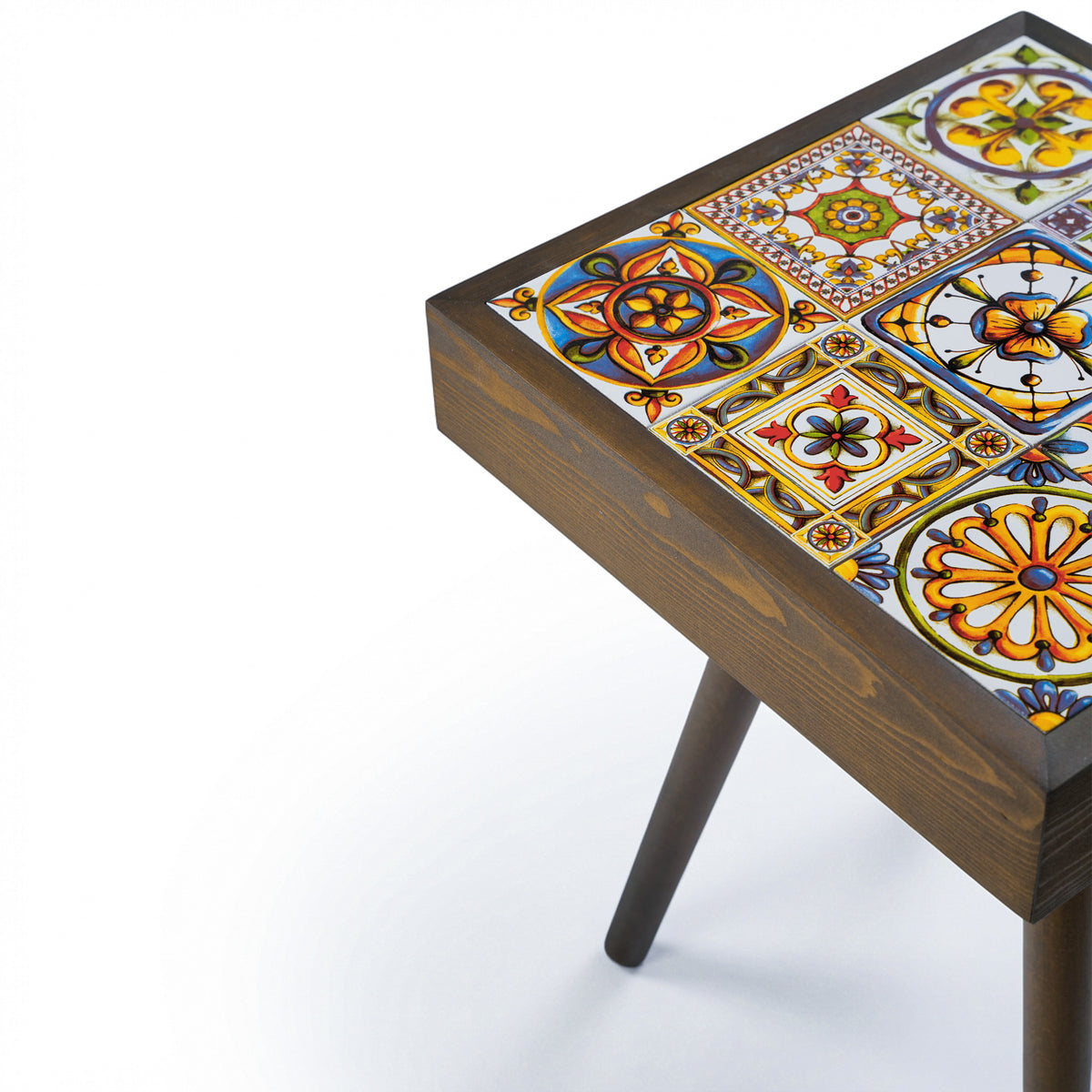 Floral Ceramic Tiles Coffee Table