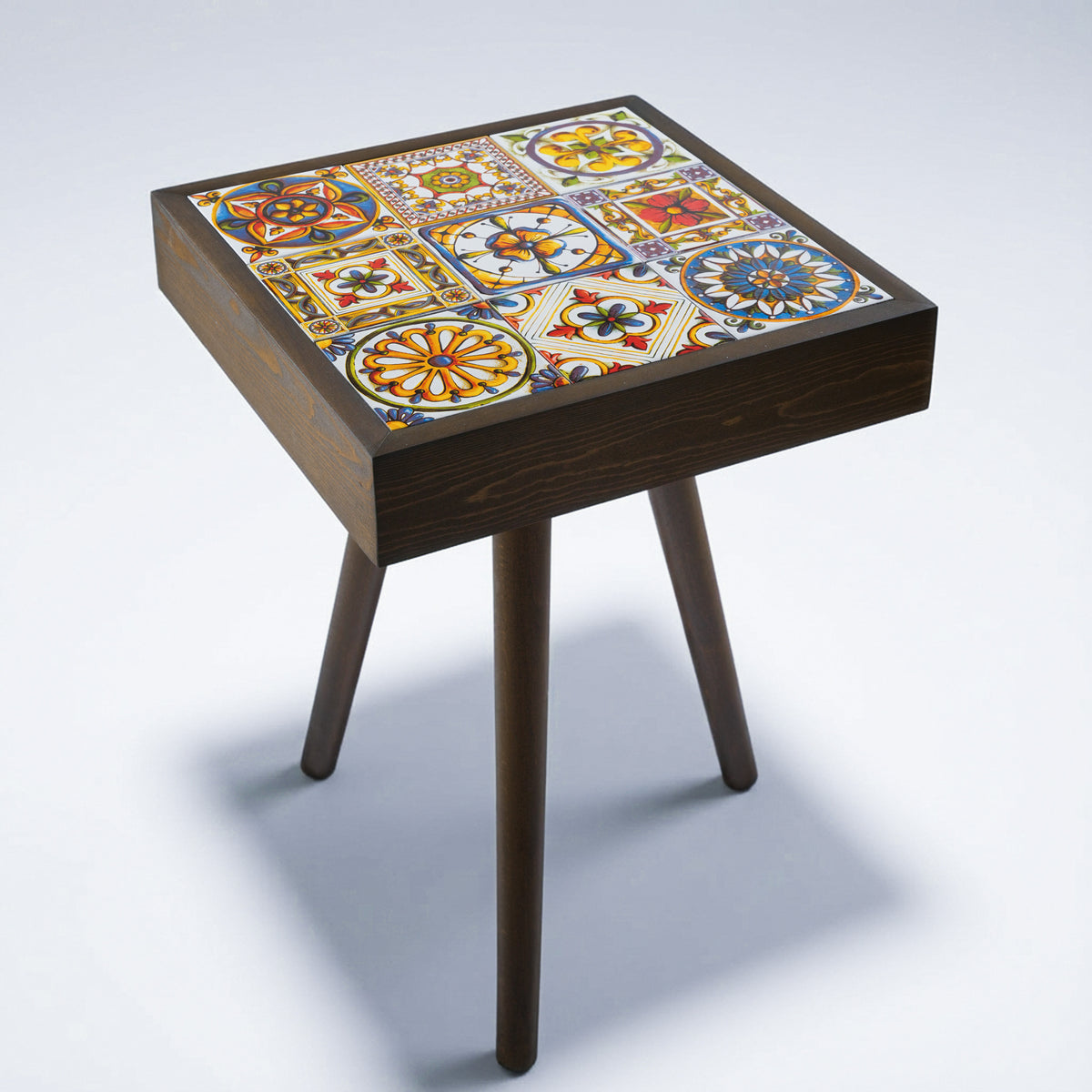 Floral Ceramic Tiles Coffee Table