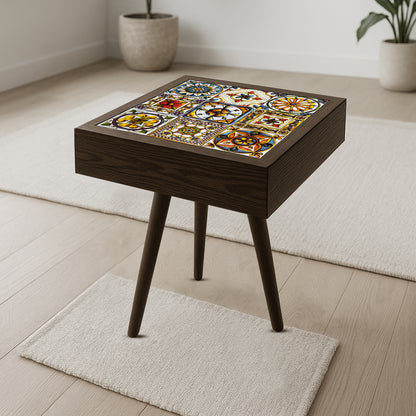 Floral Ceramic Tiles Coffee Table