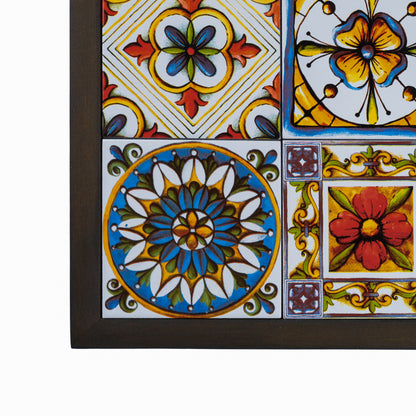Floral Ceramic Tiles Coffee Table