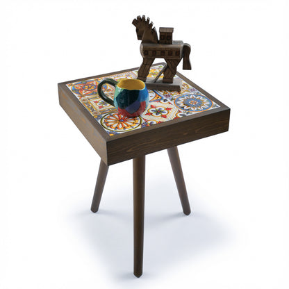 Floral Ceramic Tiles Coffee Table