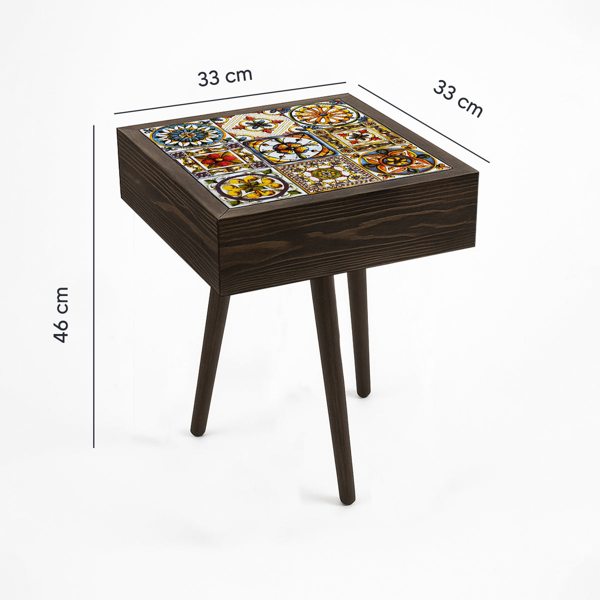 Floral Ceramic Tiles Coffee Table