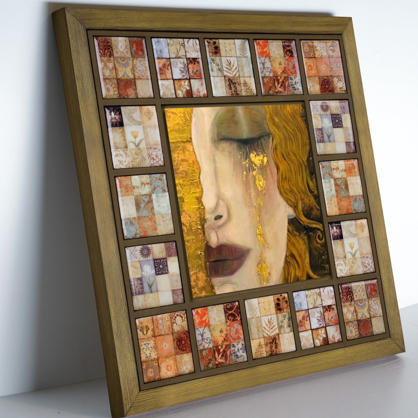 Gustav Klimt Golden Tears Ceramic Tile Wall Art