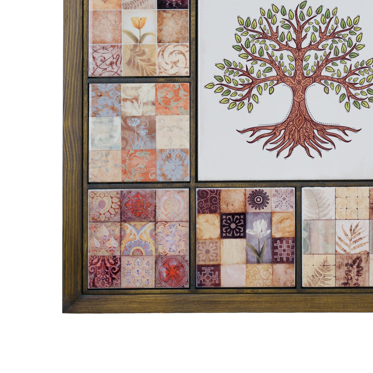 Terracotta Tree of Life  Anatolian Ceramic Tile Wall Art