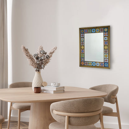 Sultan Edition Handmade Anatolian Ceramic Tile Wall Mirror