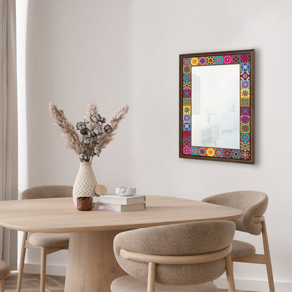 Colorful Tiles Mirror with table | Artistry Home