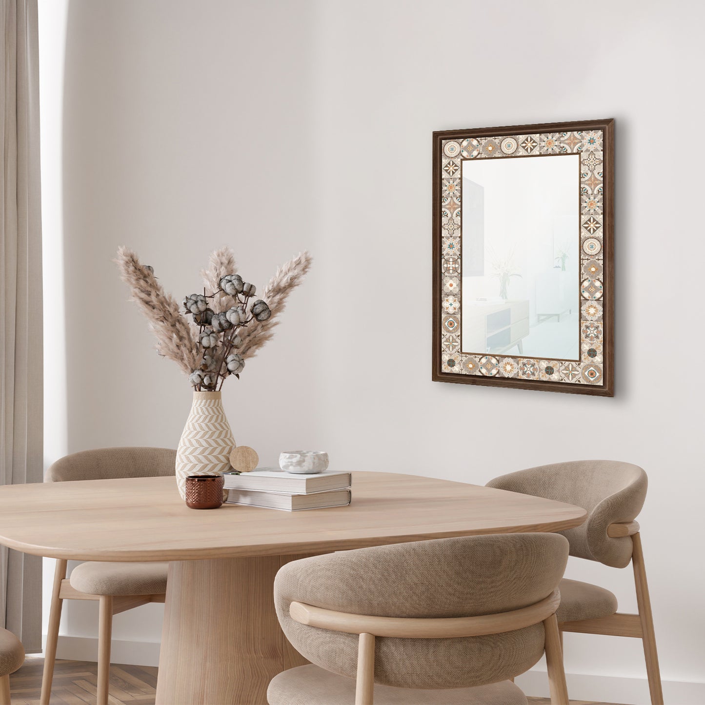 Rustic Tile Mirror with table | Artistry Home