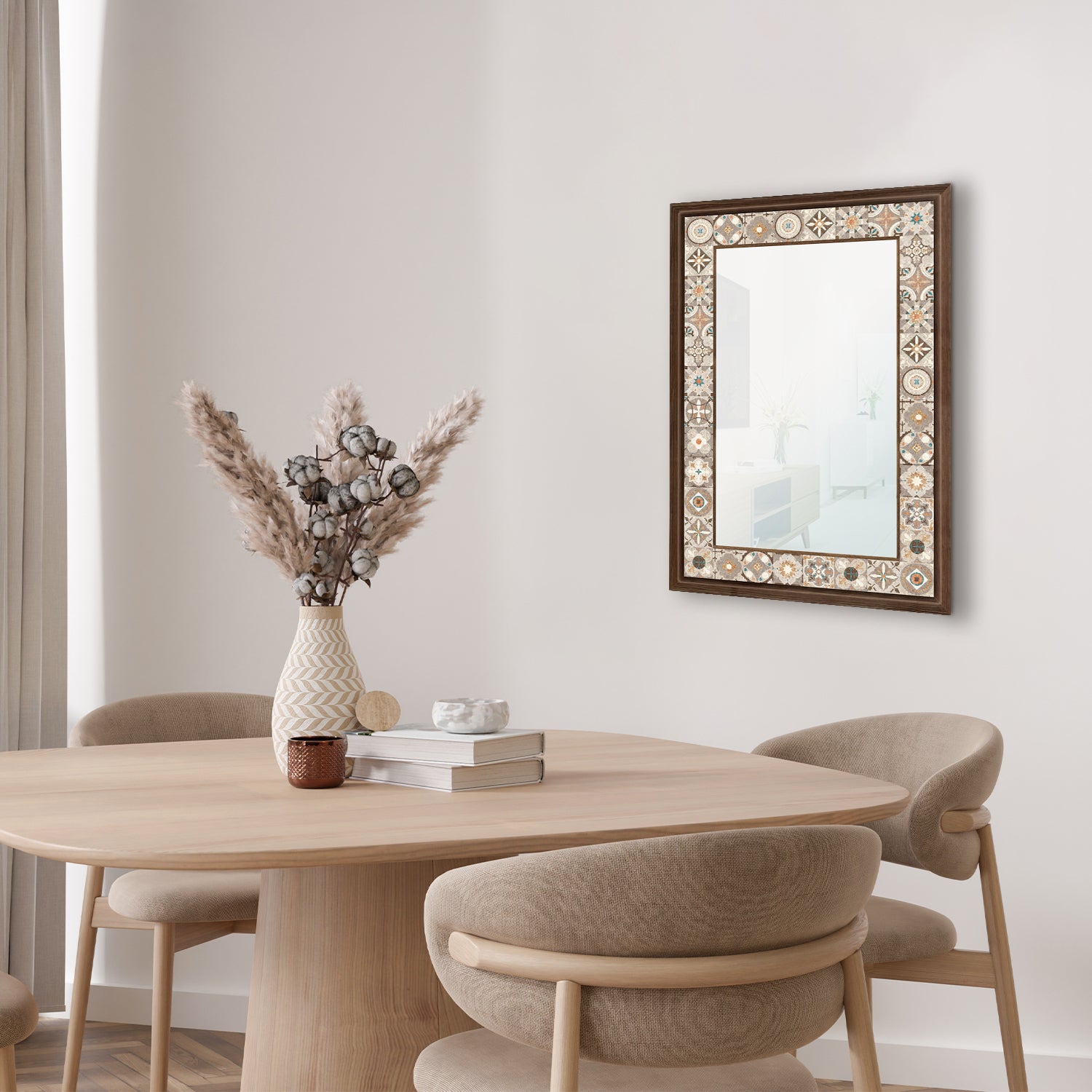 Rustic Tile Mirror with table | Artistry Home