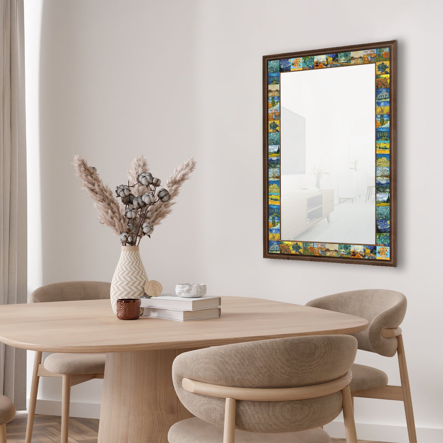 Van Gogh Masterpieces Mirror with table | Artistry Home
