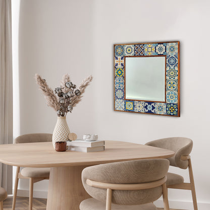Aegean Tiles XL Mirror   62X62 cm