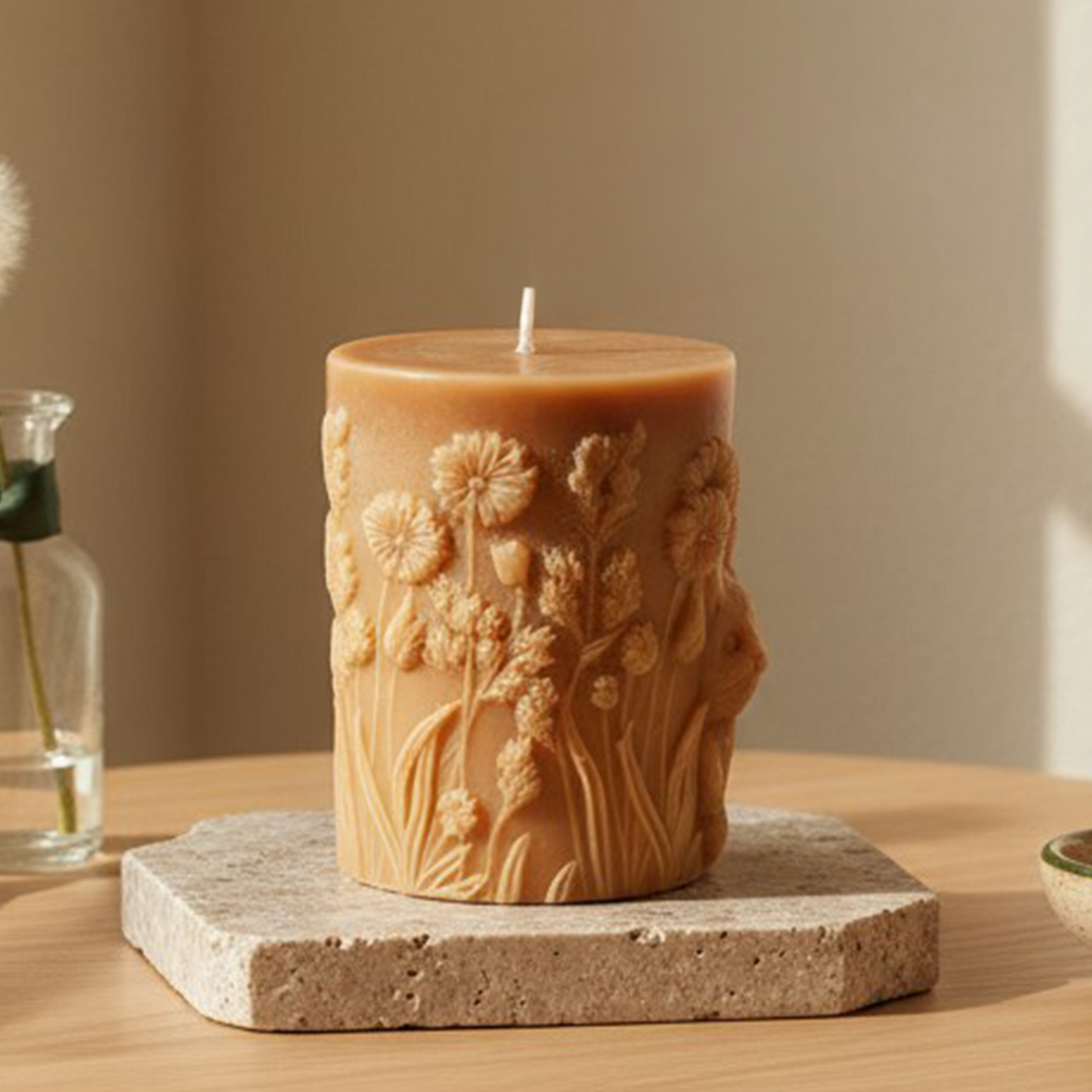 Cat Design Soy Wax Candle | Decorative Handmade Candle