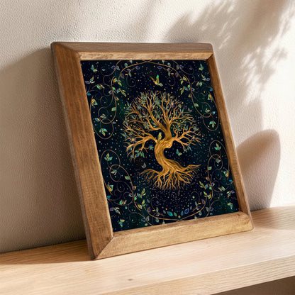 Tree of Life Twilight Stone Wall Art