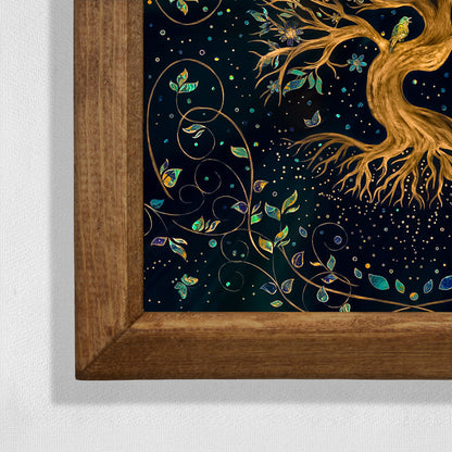 Tree of Life Twilight Stone Wall Art