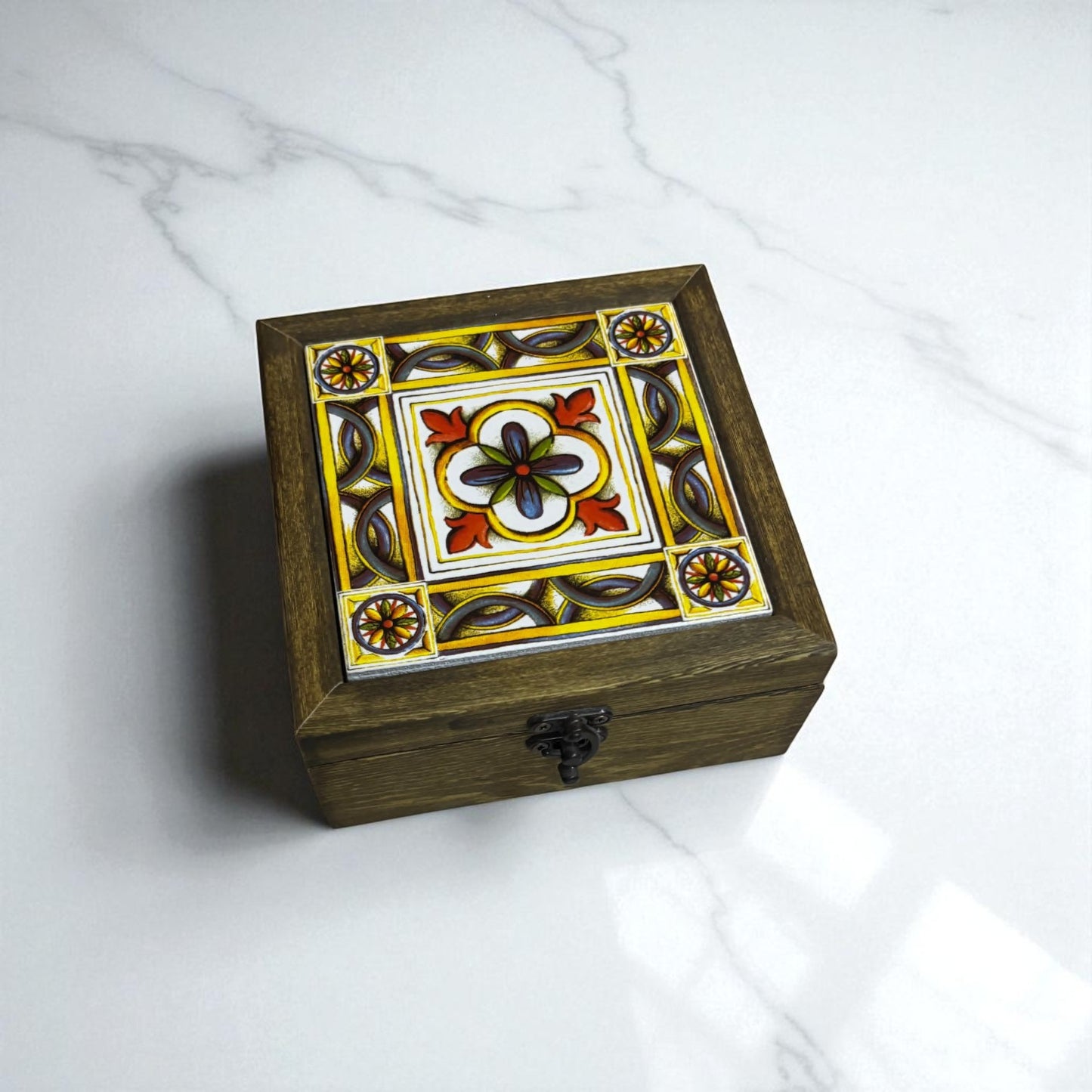 Anatolian Floral Tile Box