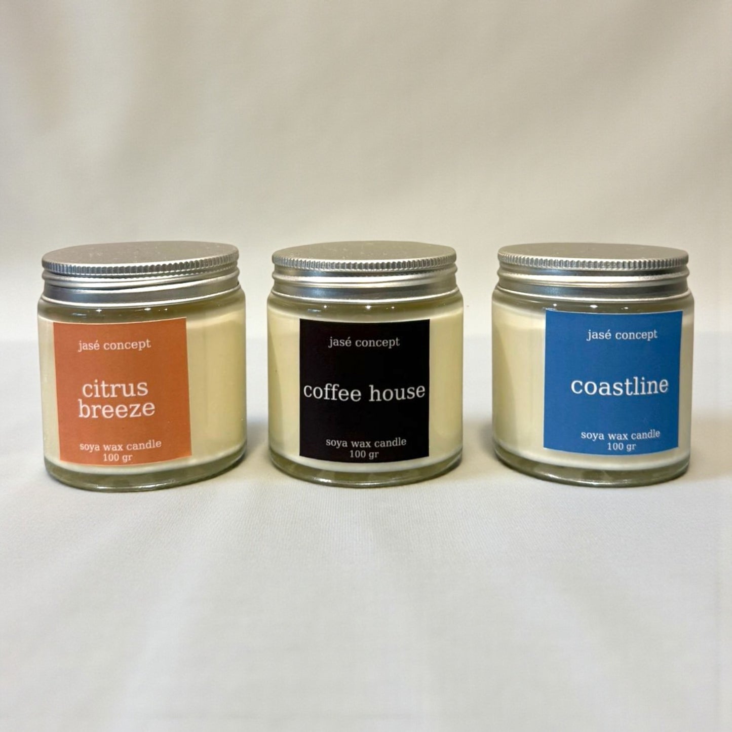 Seaside Calm Soy Candle Set