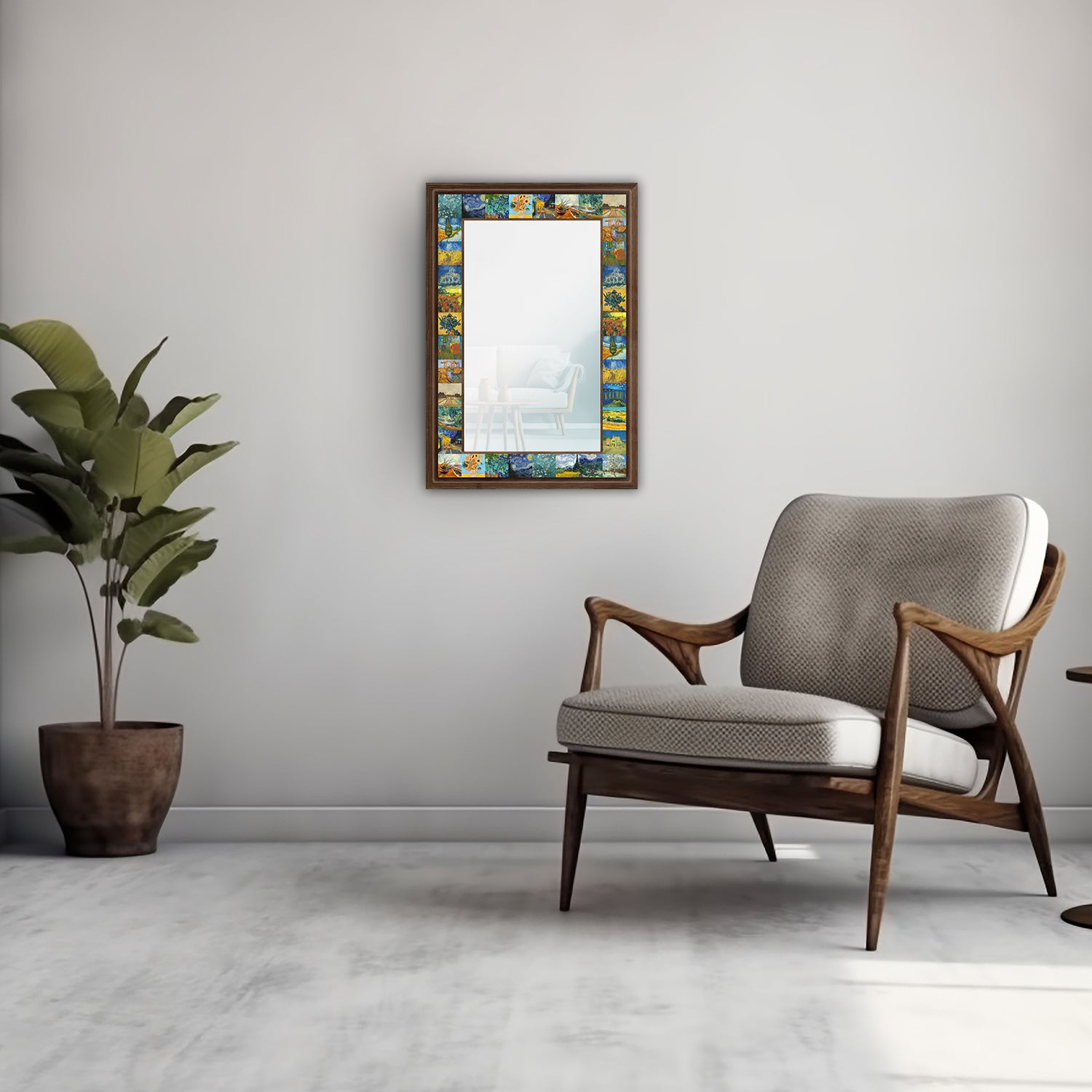 Van Gogh Masterpieces Mirror with armchair | Artistry Home