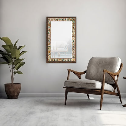 Mosaic I Mirror with armchair | Artistry Home