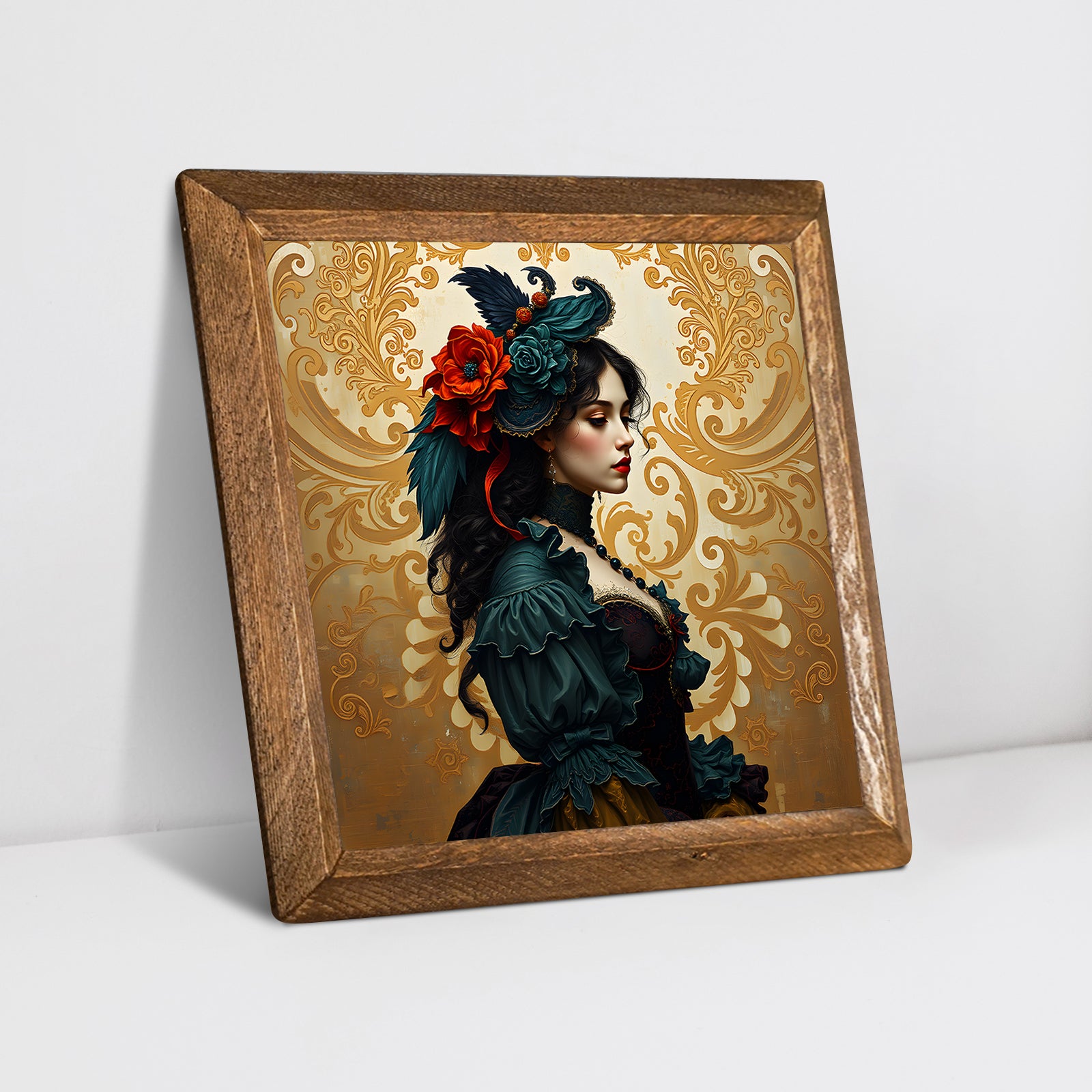 Victorian Era Trio Natural Stone Wall Art - Diagonal Angle | Artistry Home