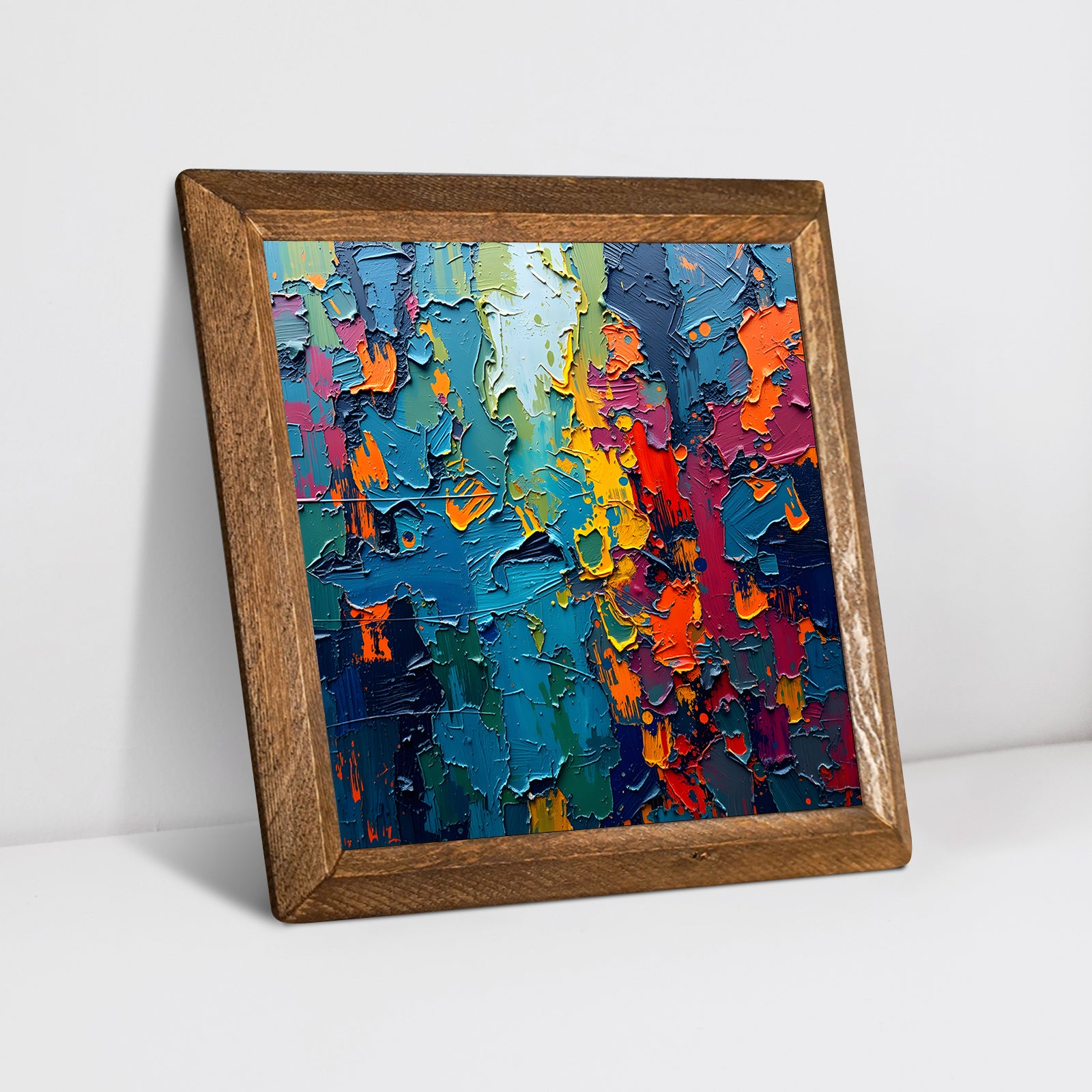 Colorful People Designs Trio Stone Wall Art - Diagonal Angle | Artistry Home