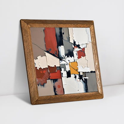 Geometric Modernism Duo Natural Stone Wall Art - Diagonal Angle | Artistry Home