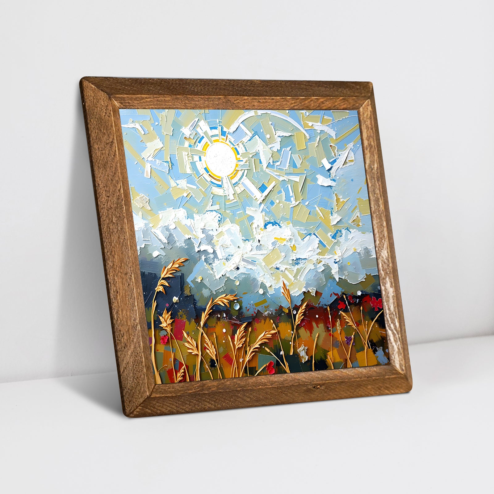 Colors Of The Day Trio 2 Stone Wall Art - Diagonal Angle | Artistry Home