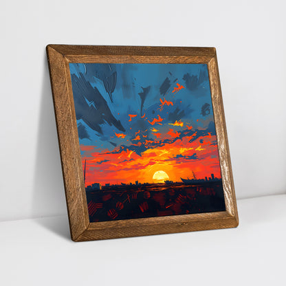 Colors Of The Day Trio Stone Wall Art - Diagonal Angle | Artistry Home