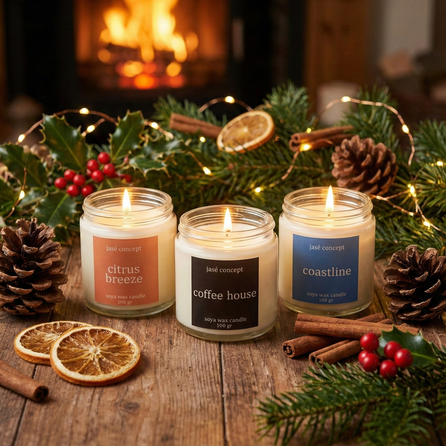 Seaside Calm Soy Candle Set