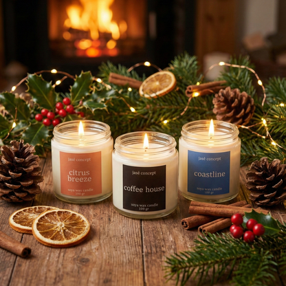 Seaside Calm Soy Candle Set