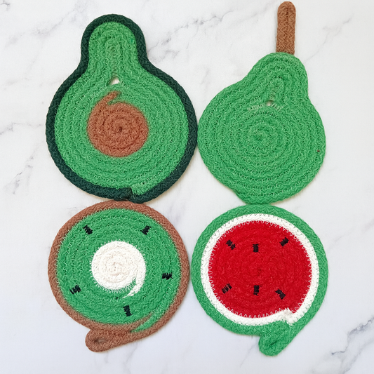 Fruit Bowl Rope Coaster Set