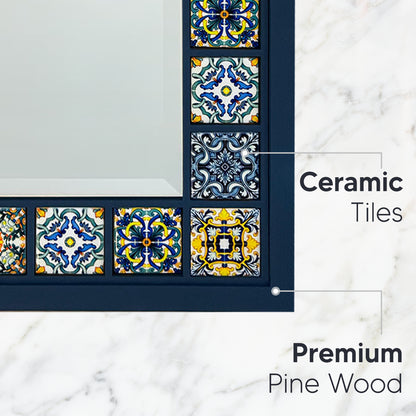 Anatolian Tile Mirror 41 × 51 cm