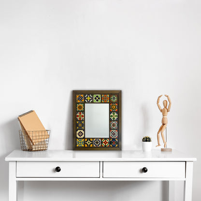 Festival Tile Mosaic Mirror 30 × 35 cm