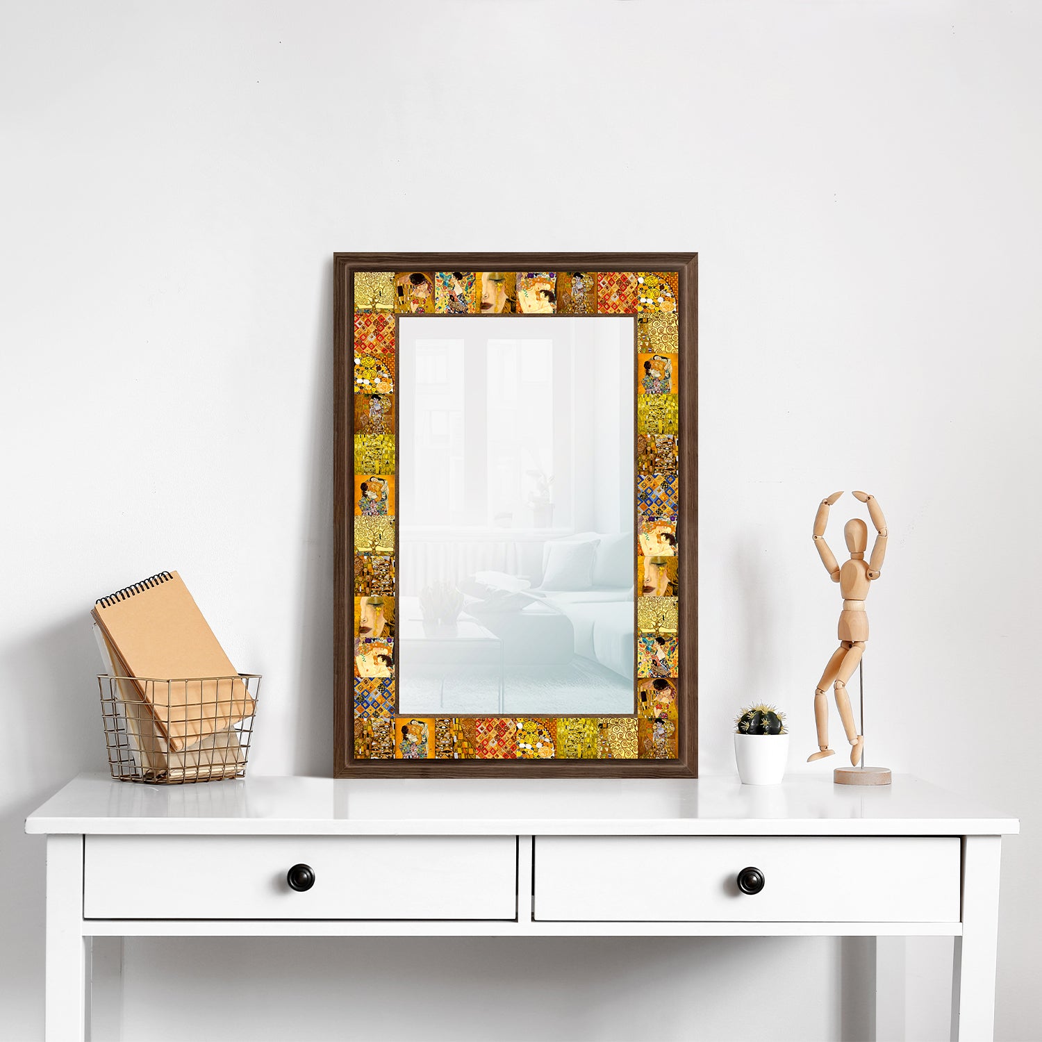 Gustav Klimt Masterpieces Mirror with dresser | Artistry Home