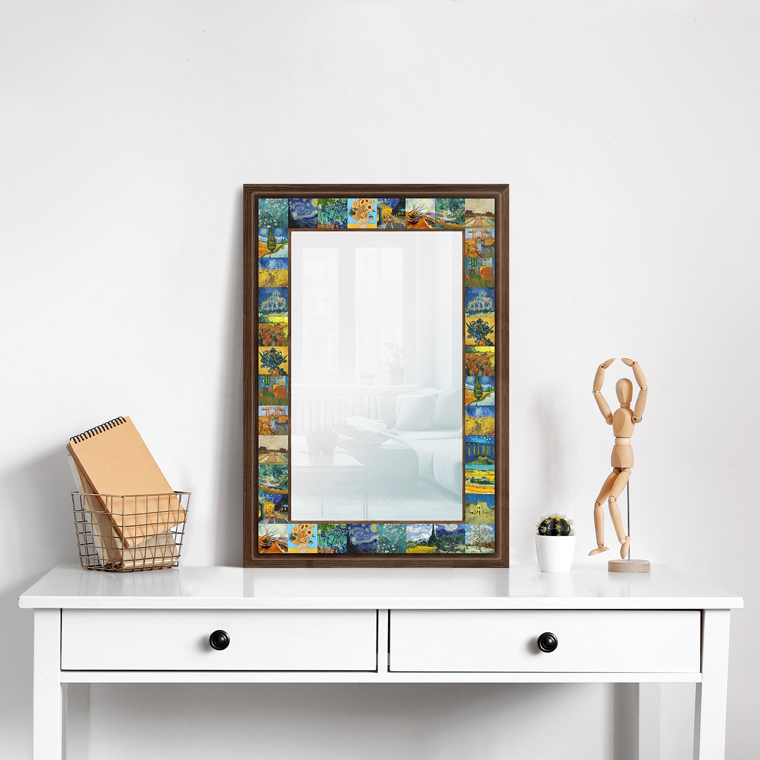 Van Gogh Masterpieces Mirror with dresser | Artistry Home