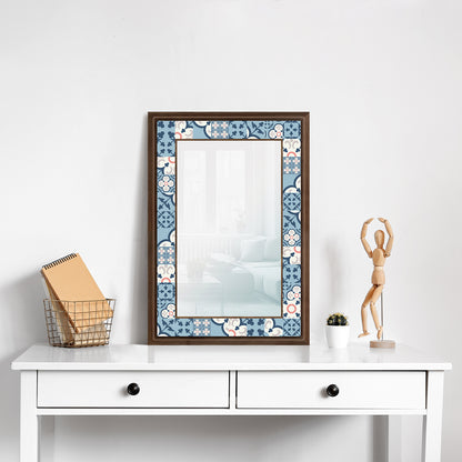 Blue Tiles Mirror with dresser | Artistry Home