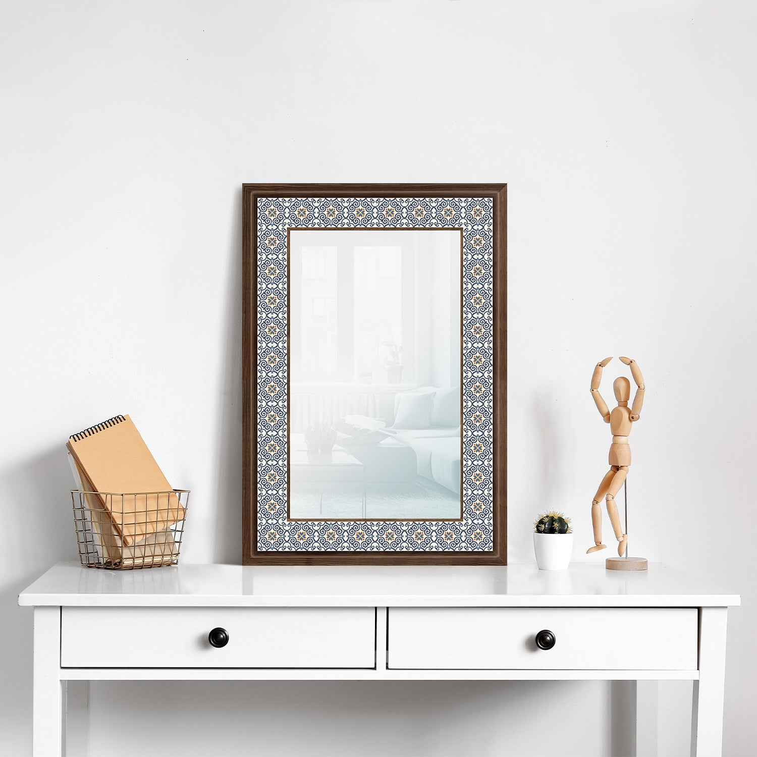 Marble Art Mirror with dresser | Artistry Home