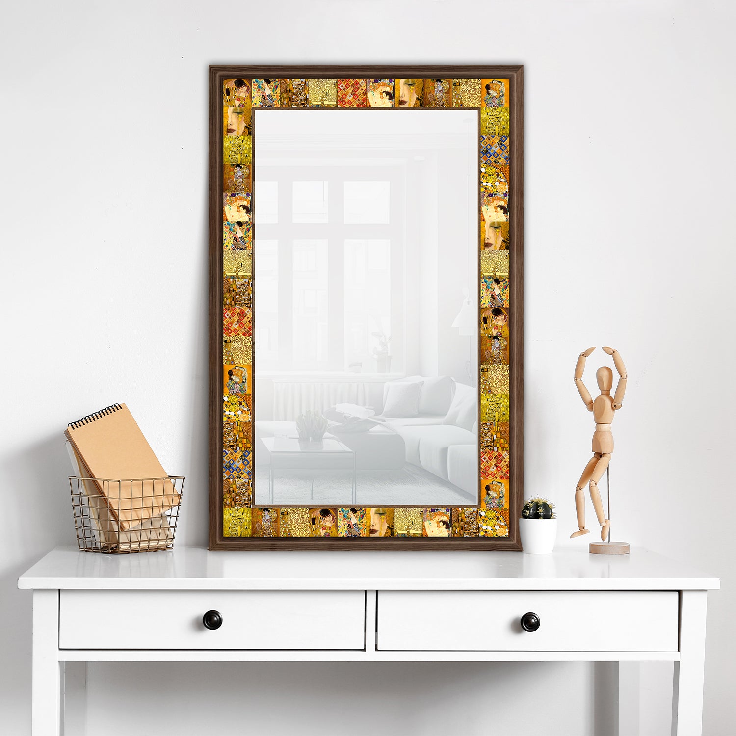 Gustav Klimt Masterpieces Mirror with dresser | Artistry Home