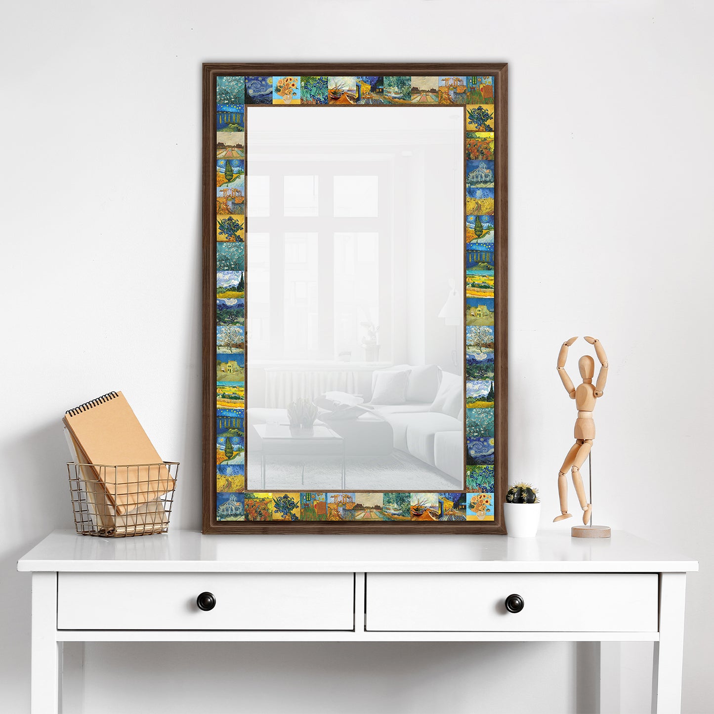 Van Gogh Masterpieces Mirror with dresser | Artistry Home